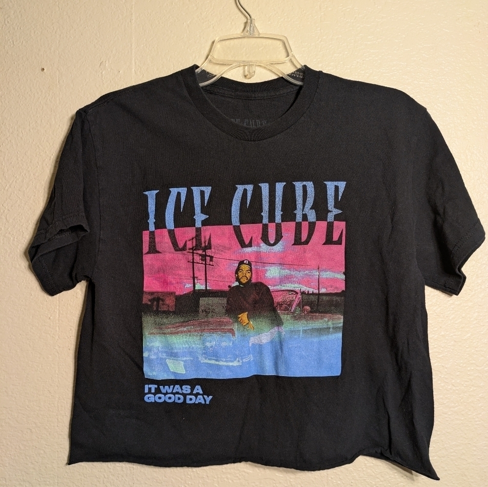 ice Cube Black Graphic Tee with Ice Cube Print Size Medium Pre-owned - Picture 2 of 5